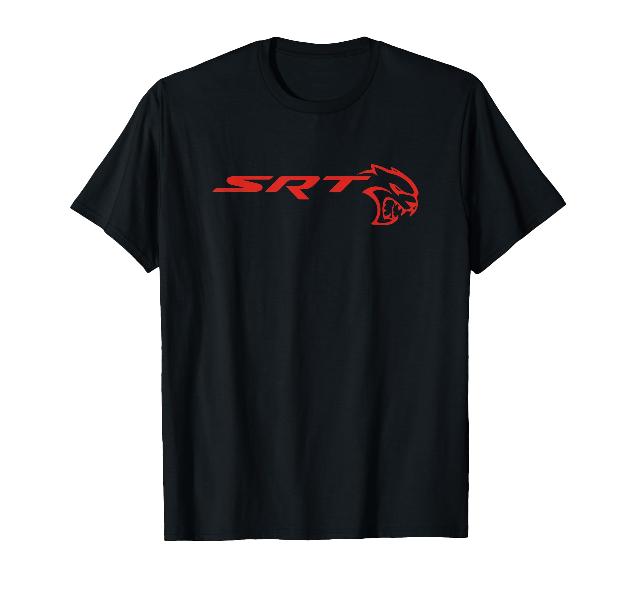 SRT Hellcat Unisex-Adults T-Shirt, White, Short Sleeve, Classic Fit, Small