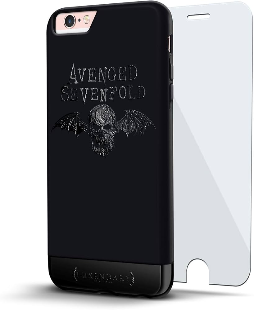 Avenged Sevenfold & Robotic Deathbat Design iPhone case + Glass
