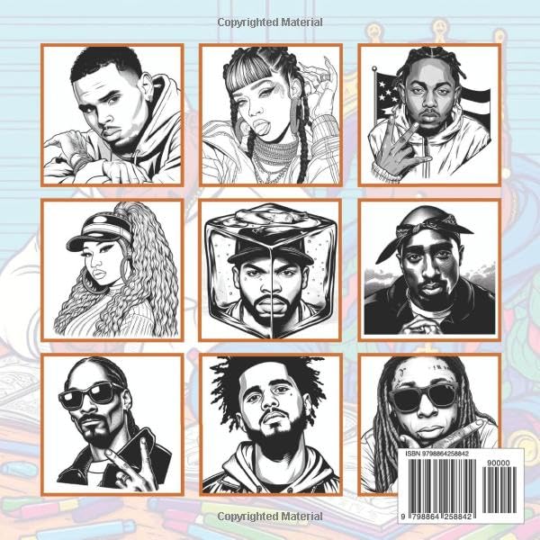 HIP HOP Coloring Book - Image 2