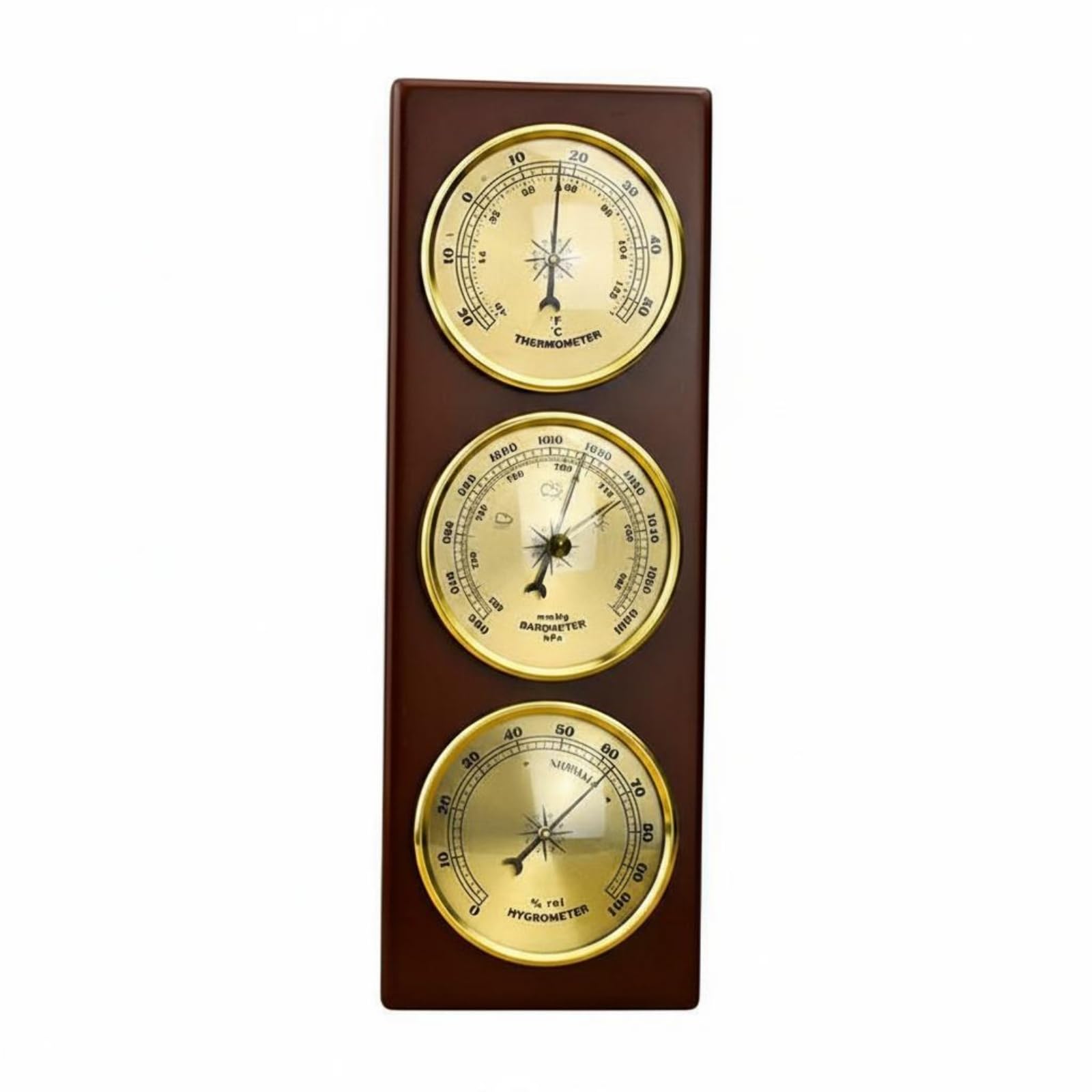 Air Pressure Gauge Thermometer Hygrometer Set 3-in-1 Analog Wall Weather Station Decorative Air Pressure Gauge Hygrometer Thermometer, Barigo Pavilion|Home & Garden-image-21
