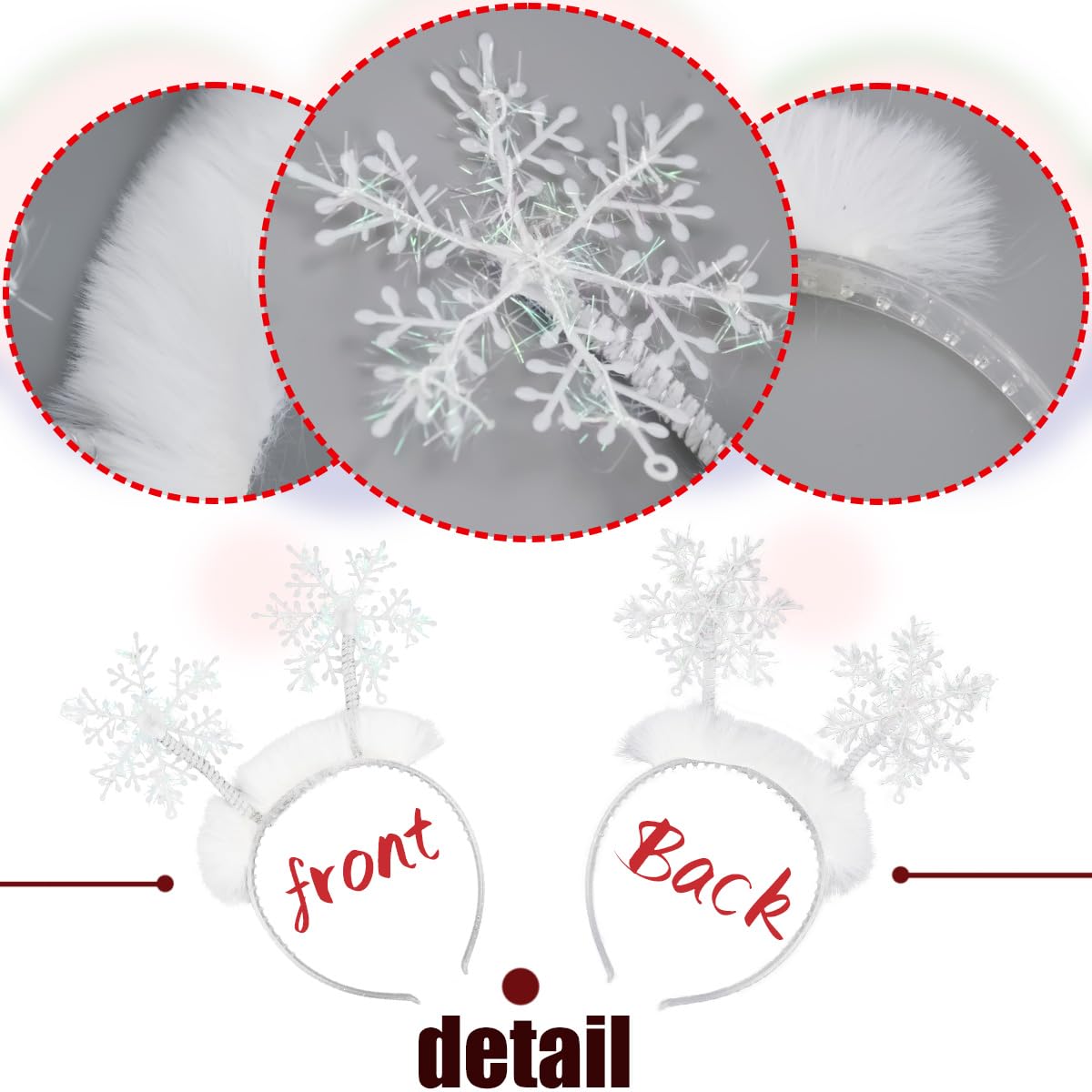 LED Flashing Snowflakes Head Boppers - Party Express - View #9