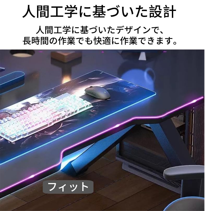 Amazon | N&Sデスク パソコンデスク ゲーミン 机 黒浮彫り 幅80/100