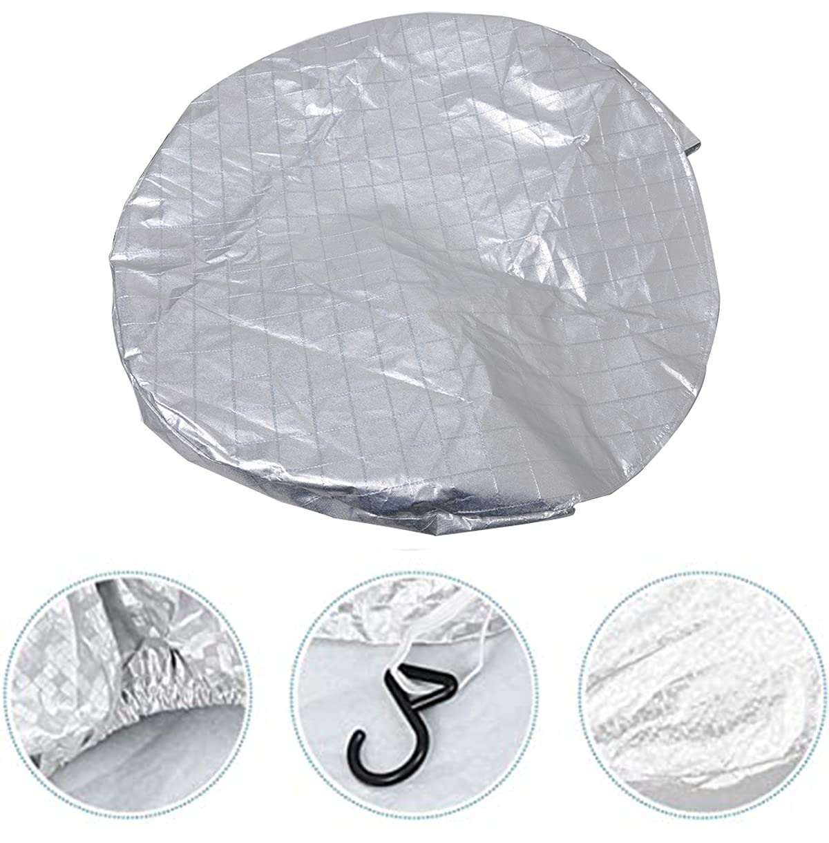 Reifenabdeckung - 4Pcs 27"-29" Reifentaschen-Ersatzradabdeckungen-Wohnwagen radabdeckung-Wasserdicht Aluminium-Film Reifentasche,Reifenschutz