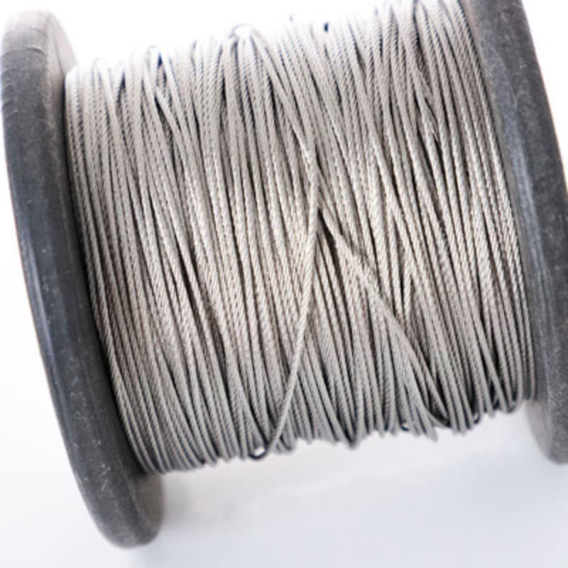Cable Acero Cuerda de alambre acero Flexible recubierta PVC 50 metros, 0,5-3mm, Cable suave, tendedero inoxidable transparente(3mm)