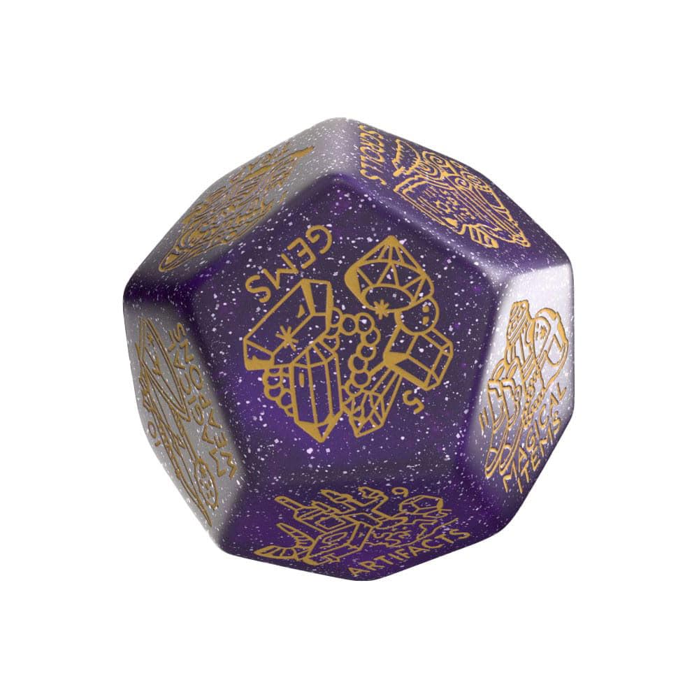 Treasure Generator Die: Shimmering Purple&Gold