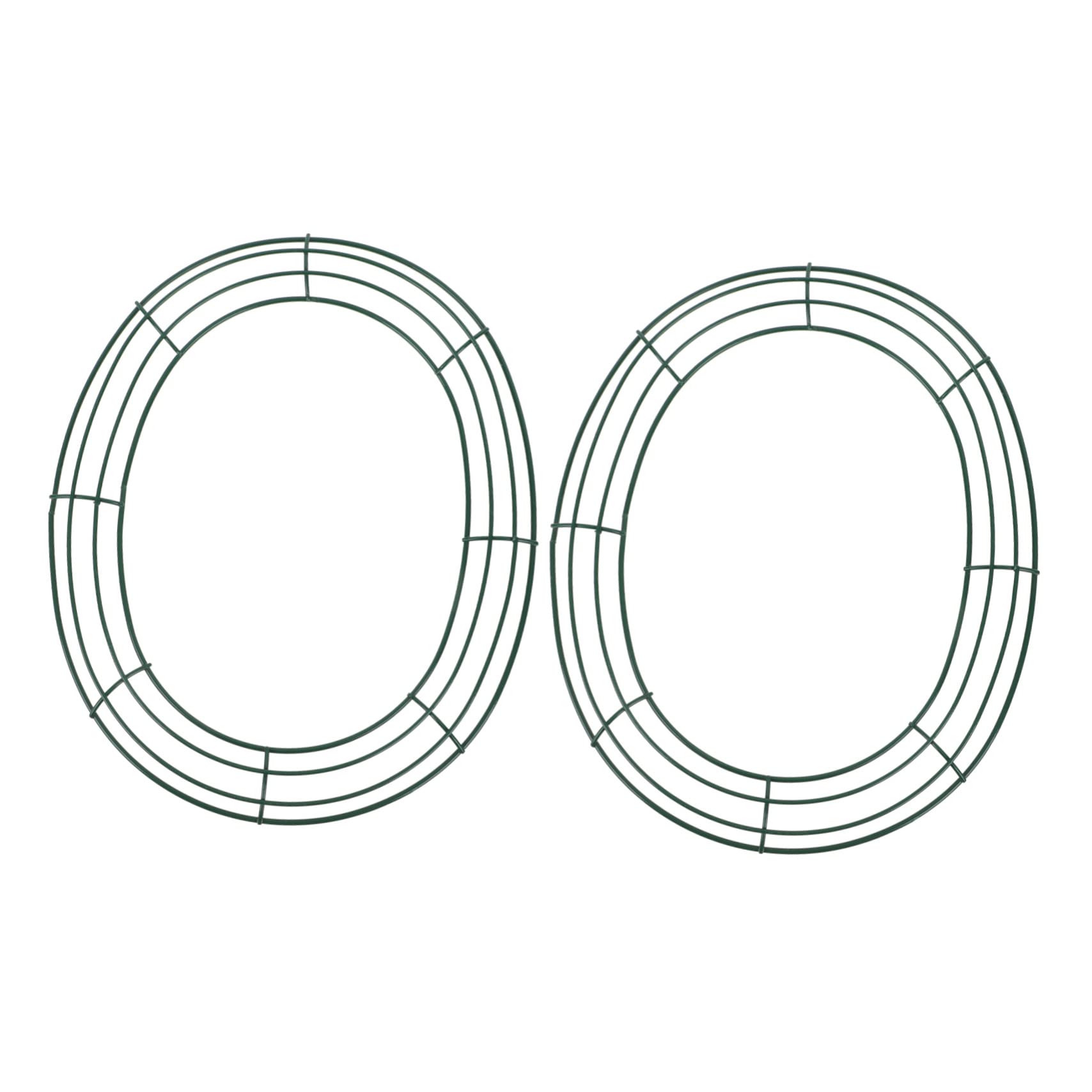 RORPOIR 2pcs -Shaped Wreath Frame for Flower Arrangements Sturdy Festival Decor Support for Easter and Christmas for Craft Projects and Home Decoration
