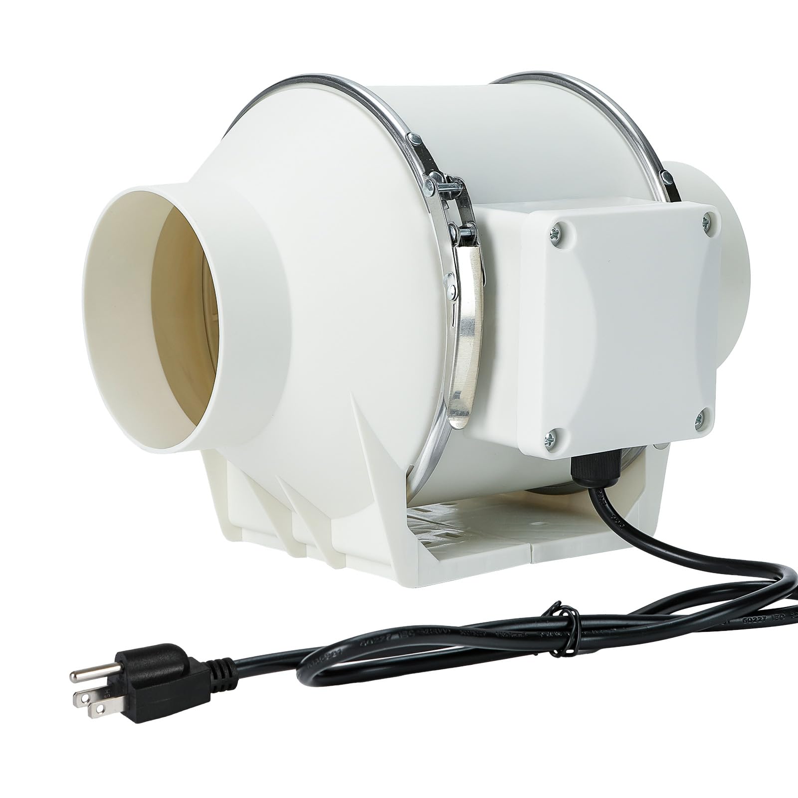 MissHoney 4 Inch Inline Duct Fan Exhaust Fan Ventilation Air Duct 280 CFM Intake Fan Window Vent High Efficiency Air Quiet Copper Motor For Vent Bathroom Ducting Vents Bathroom Grow Tents Hydroponics