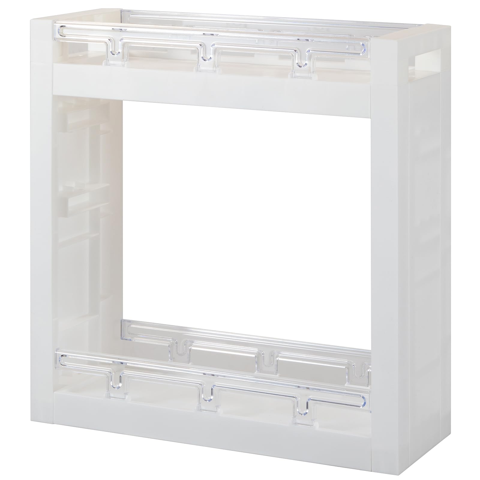 Heiwa Industry MOUNO Storage Rack, 2 Tiers, with Casters, Load Capacity (per Tier): Approx. 4.4 lbs (2 kg), Made in Japan, White, Approx. 17.7 x 6.7 x 17.7 inches (45 x 17 x 45 cm)