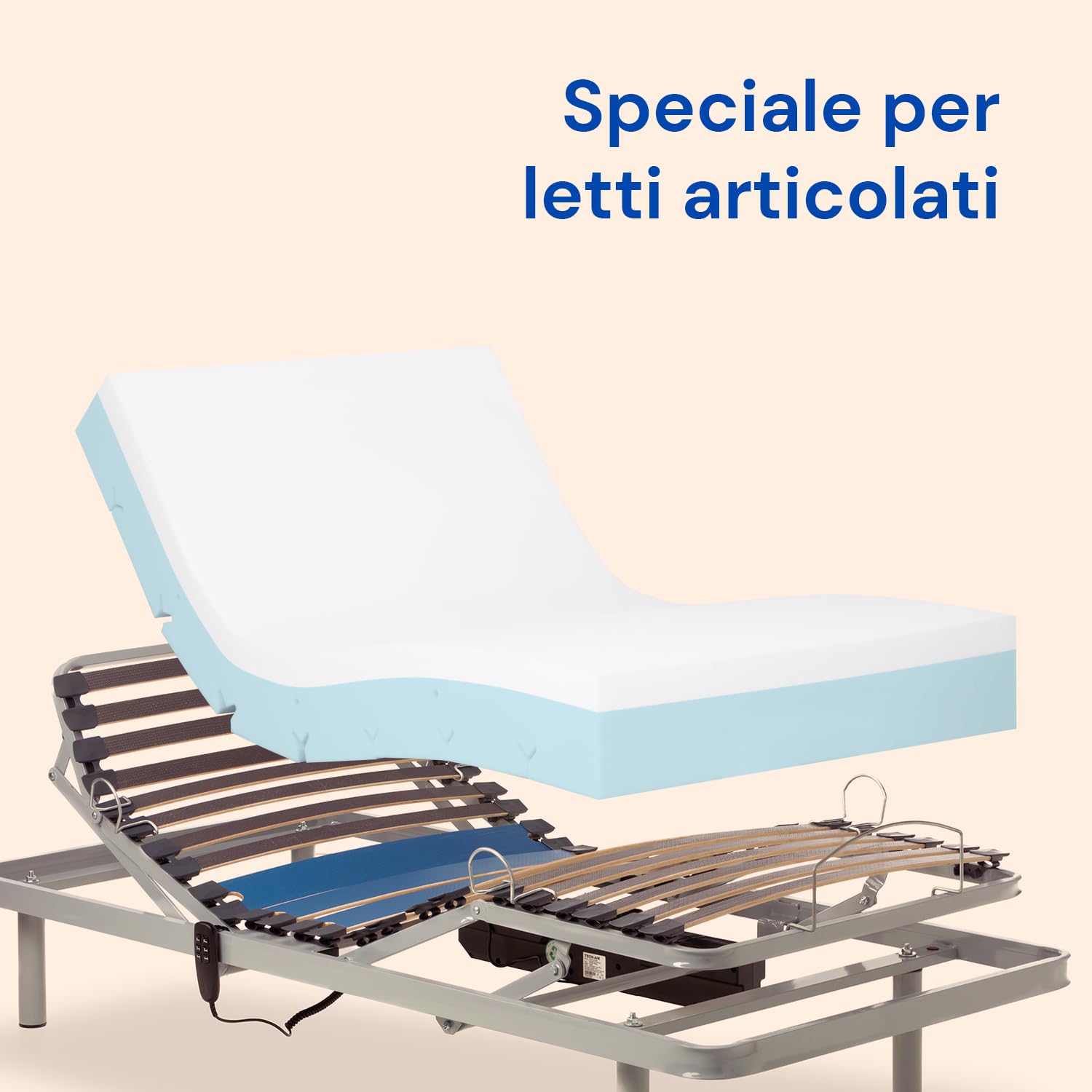 Geriafy Materasso in memory foam Cotton V6 per letto elettrico 90x190 cm
