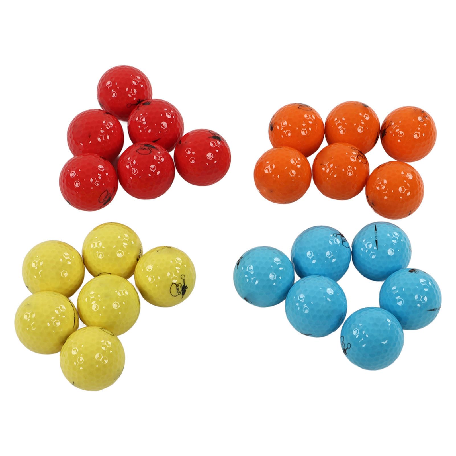 Jiawu Damen-Golfball-Set für Einsteiger, 24 Stück Gummi-Golfbälle mit Feiner Verarbeitung, Idealer Ersatz für Beschädigte Bälle