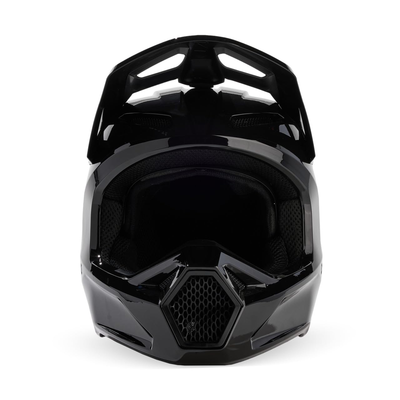 Fox Racing - V1 Solid Casques - Adulte Unisexe - Casque de Motocross, Casque de Protection, Casque Dirt Bike, Casque Tout-Terrain, Noir, S