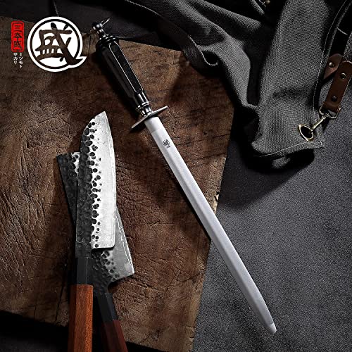 MITSUMOTO SAKARI 40 cm Japanischer Edelstahl Wetzstab, Flache Formen – Ansicht 6