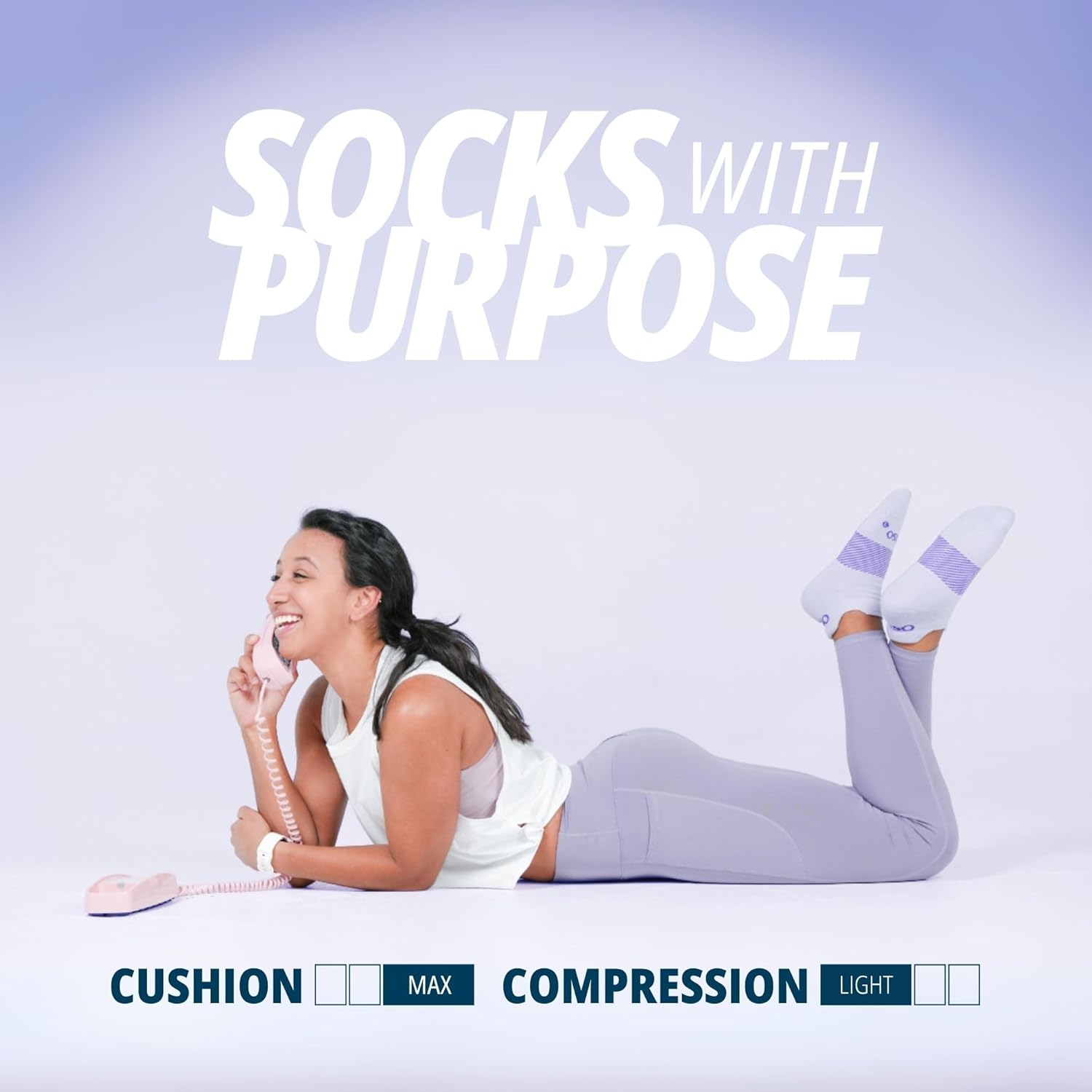 OS1st Wicked Comfort No Show Socks with light compression for maximum cushion, blister protection and breathable fabric - Image 2