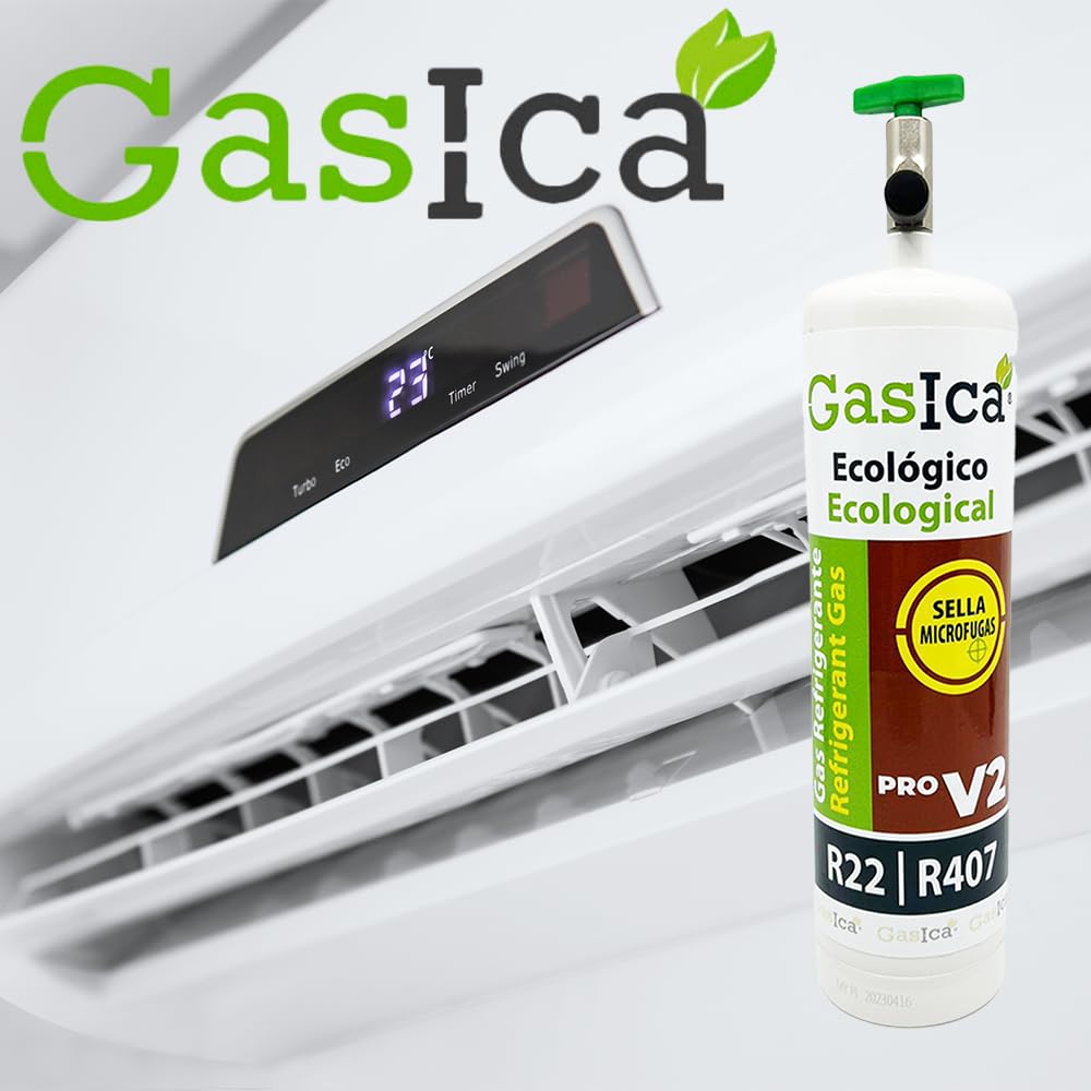 1 confezione a gas ecologica sostituita 800gr gas R407C R22 + chiave passo aria condizionata climatizzazione gas congelazione peso neto 400gr