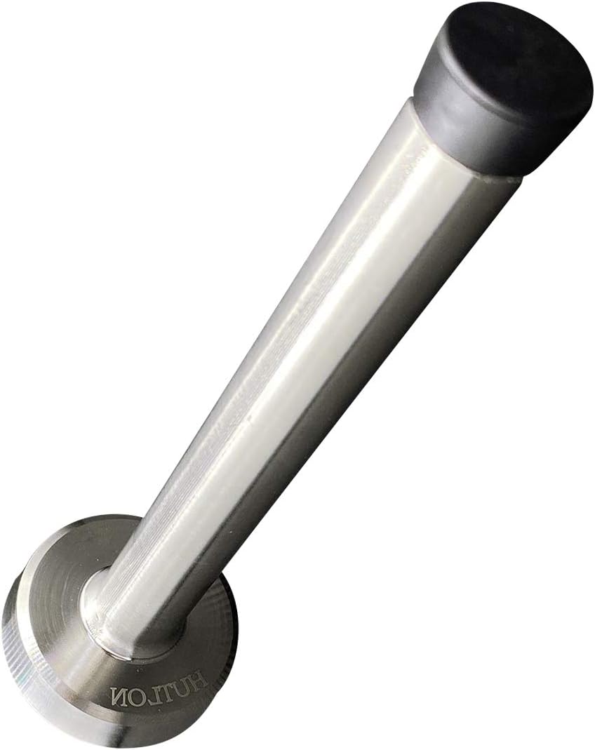 Door Stops, Solid Rigid Door Stop, Modern Brushed Heavy Duty Door Stop with Mute Rubber Tip, Wall Mount Stainless Steel Doorstop Door Holder for Home and Office, 5 Inch Door Stops, Solid Rigid Door Stop, Modern Brushed Heavy Duty Door Stop with Mute Rubber Tip, Wall Mount Stainless Steel Doorstop Door Holder for Home and Office, 5 Inch