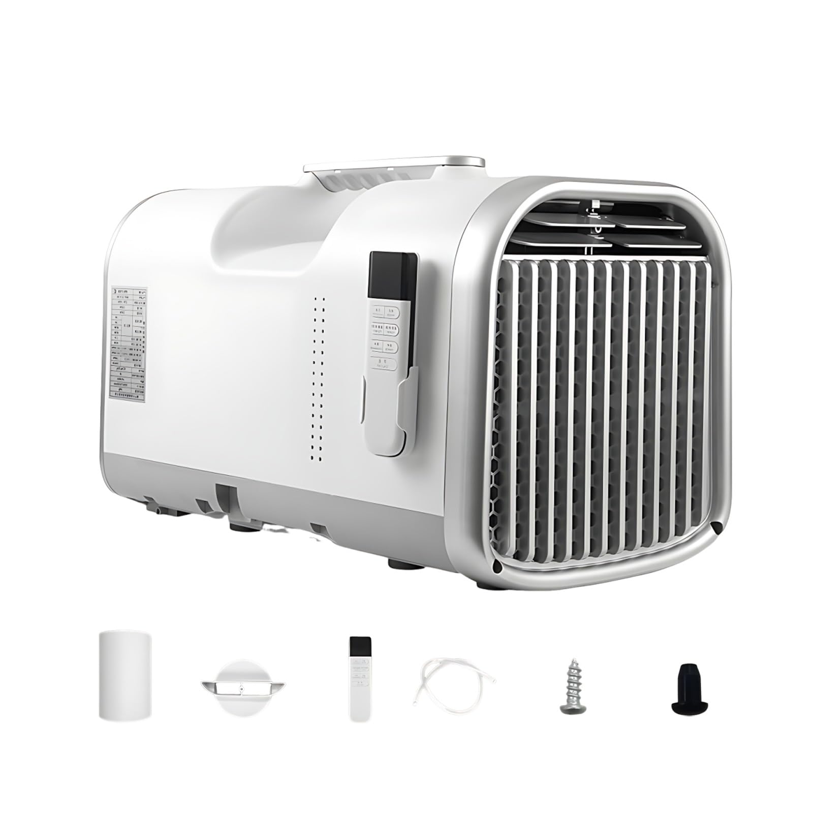 Xenmekrx One Color 5100 Btu Portable Ac Unit With Smart Offline Voice Command, Low Power Compressor Air Conditioner For Camping Tent, Rv, Semi Truck Sleeper Cab, Golf Cart