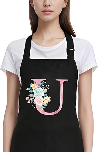 Delantales personalizados para mujer con bolsillos para cocinar, cocina, hornear, bonitos regalos para mamá, cumpleaños, Navidad