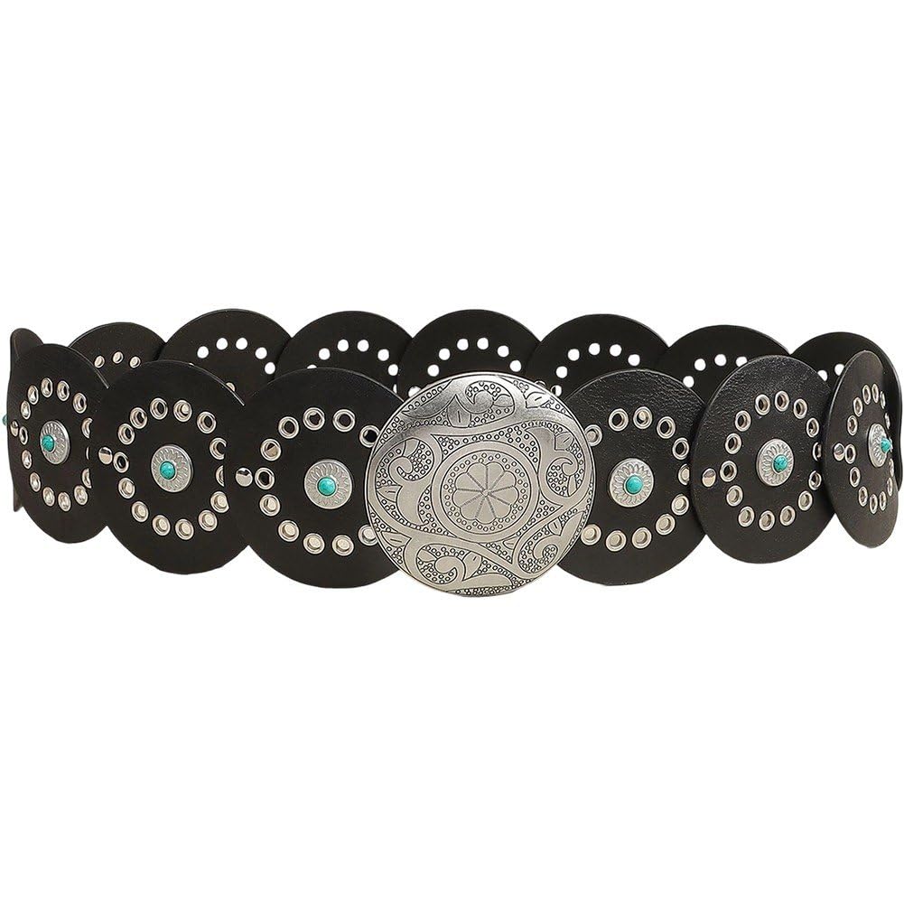 Ceintures Western en Cuir pour Femmes au design vintage concho d'exception