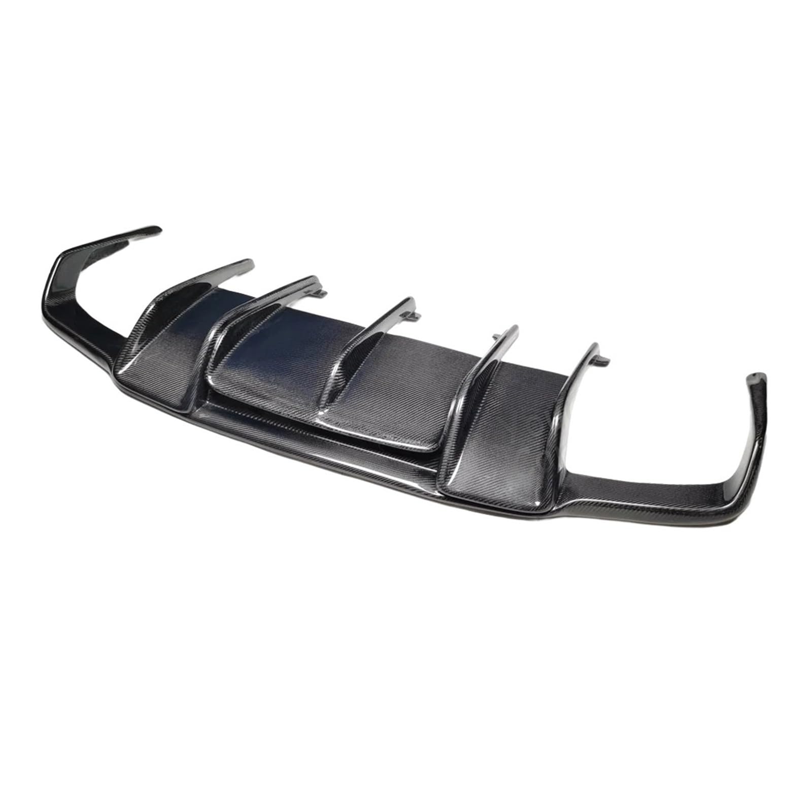 R Style Real Carbon Fiber Rear Bumper Lip Diffuser Compatible with Benz W218 CLS350 CLS63 AMG Bumper 2012-2018 Sport Car