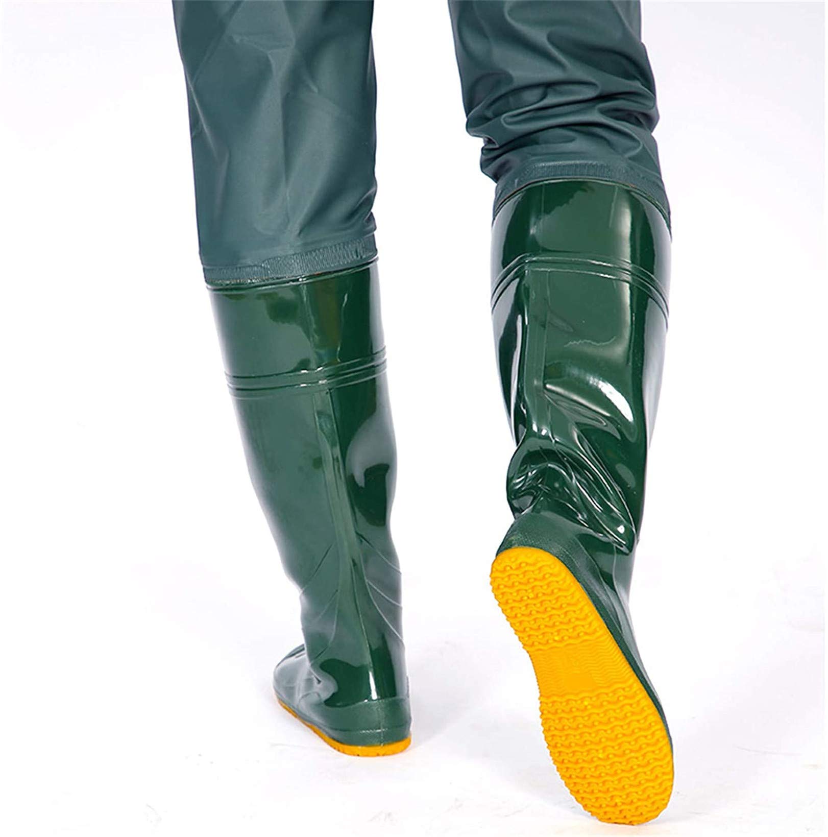 Scarpe da Pesca Outdoor da Donna da Uomo con Morbida Suola in Gomma Antiscivolo, Stivali da Caccia in PVC/Nylon Scarponi da Stivaletti Impermeabili Leggeri 35-45, Altezza 65 Cm