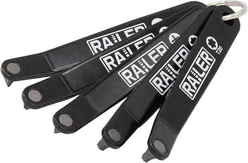 Juego de destornilladores offset de perfil bajo – Railer S2 de acero ultra fino perfil delgado destornillador EDC juego de 5 piezas | Philips #1,