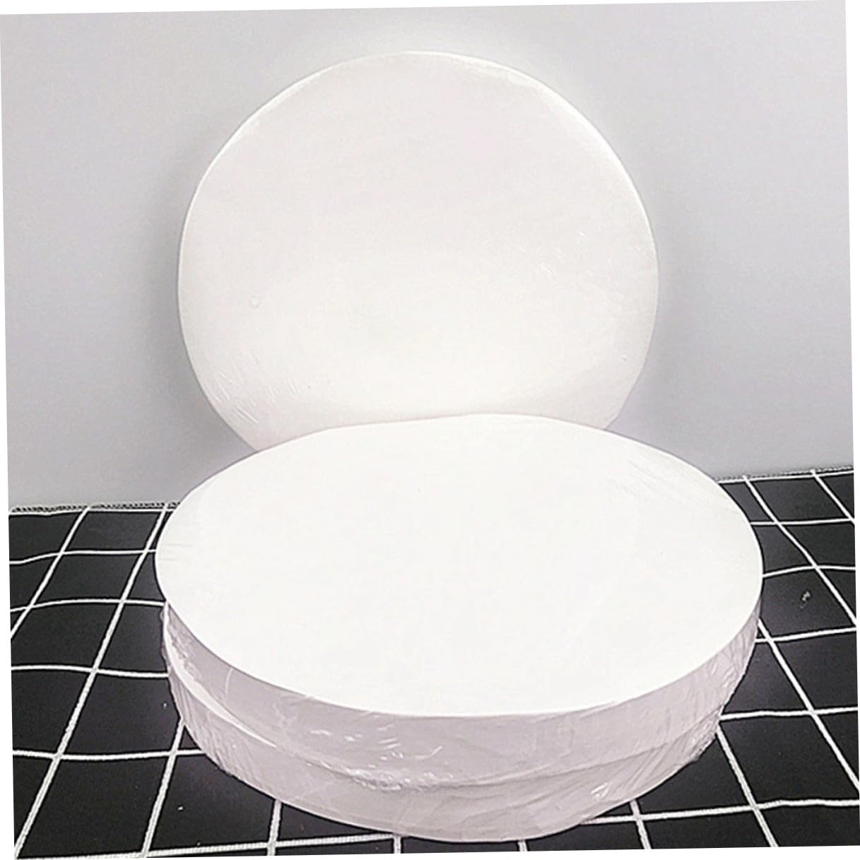 Feuilles Papier Sulfurisé Rondes 20 CM 500 Disques Résistants à Haute Température, Antiadhésifs Nettoyage pour Cuisson Barbecue et Four Domestique