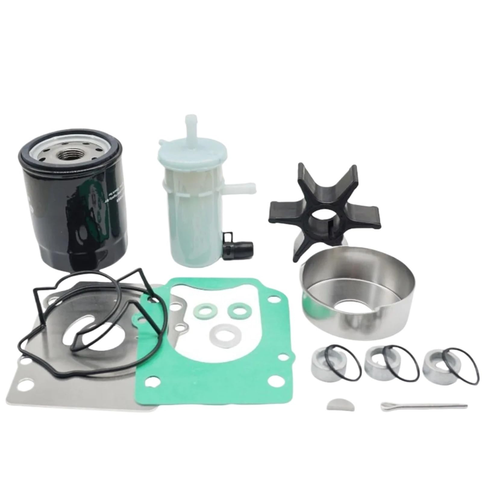 for Suzuki Df70a Df80a Df90a 70 80 90hp 2009+ Kit Pompa Anodo di Zinco | Anodo di zinco, guarnizione di scarico, filtro, adatto for Suzuki 70-90HP 2009+, kit di manutenzione
