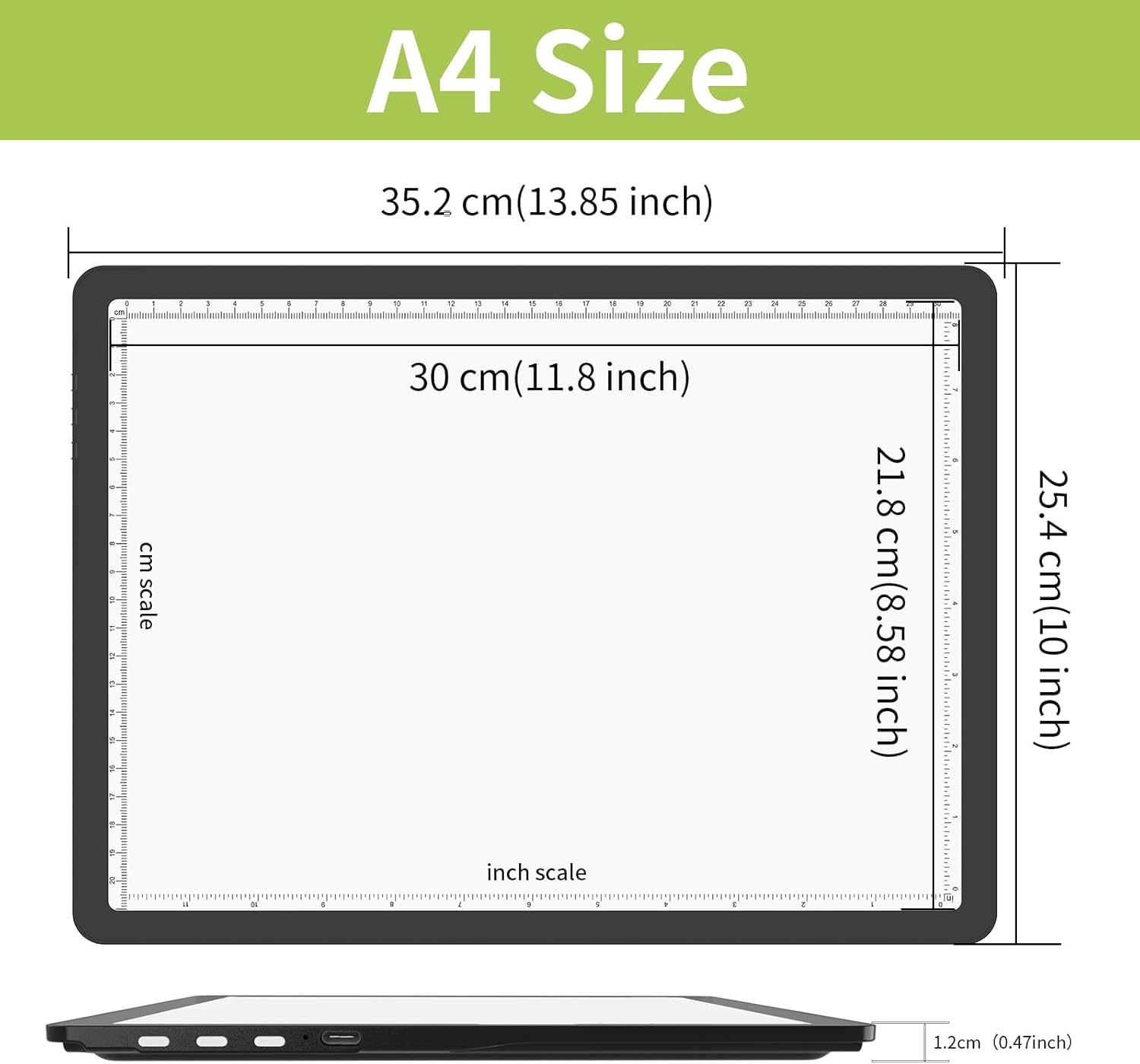 YINGWOND Rechargeable A4 Light Pad with Stand,7100LUX Magnetic Diamond Art Light Board,3 Light Colors,Adjustable Brightness,Portable Wireless Light Box for Tracing,Drawing,Sketching