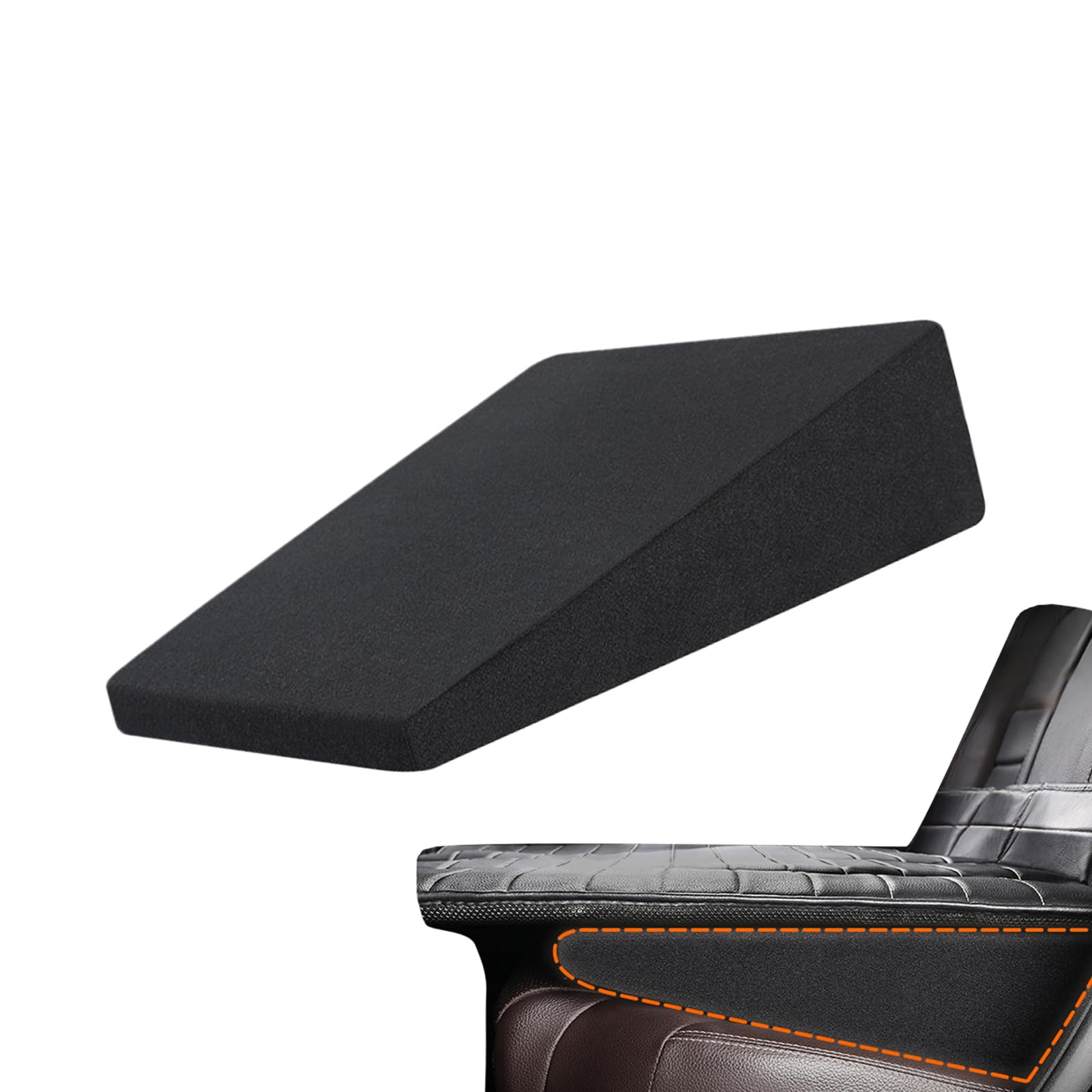 Generisch Autositzkissen, Keilkissen Stuhl Ergonomisches, Sitzkissen für Auto, Waschbares Autositzkissen, Sitzkeilkissen für Bürostuhl, Abnehmbar Keilsitzkissen Ausgestattet mit Reißverschluss