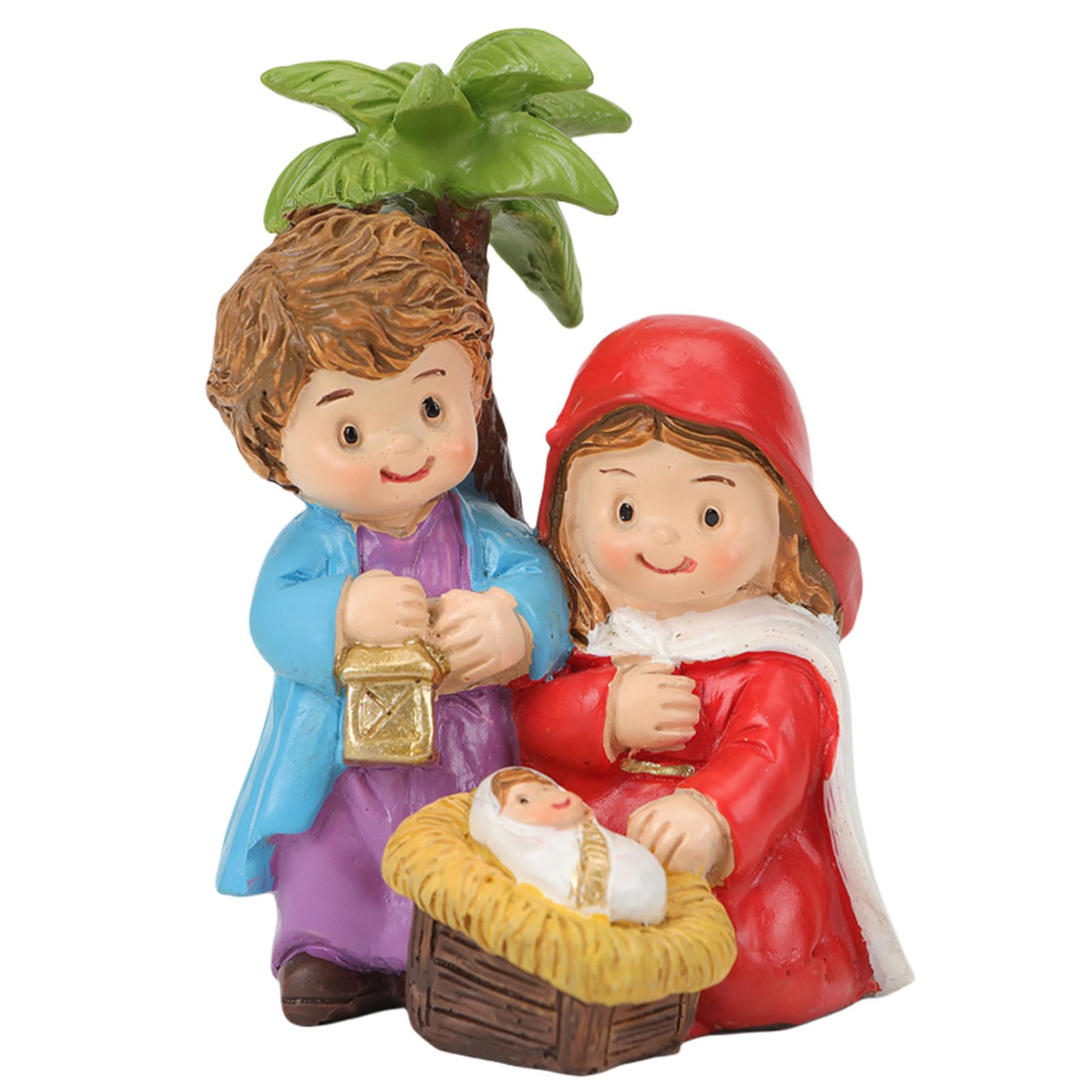 Tsophreniq Artistic Nativity Figurine Resin Catholic Figures Statues Enhancing Christmas Holiday Decoration Home and Table Top Display