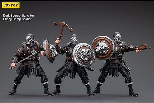 Miniatura 3 de Joytoy 118 - Figura de acción de fuente oscura, Jiang Hu Shenji Camp Soldier Set de 3