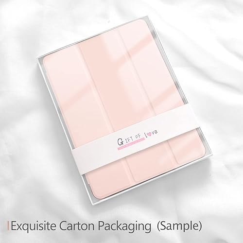 Miniatura 7 de Lindo cerdo de dibujos animados para iPad Mini 5 con soporte para lápiz, apagado automáticoactivación, cubierta trasera de TPU suave de cuero rosa