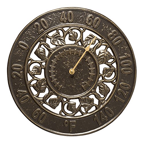 Whitehall Products 1846 Ivy Silhouette Thermometer, French Bronze by Whitehall - Used condition - US$18.02