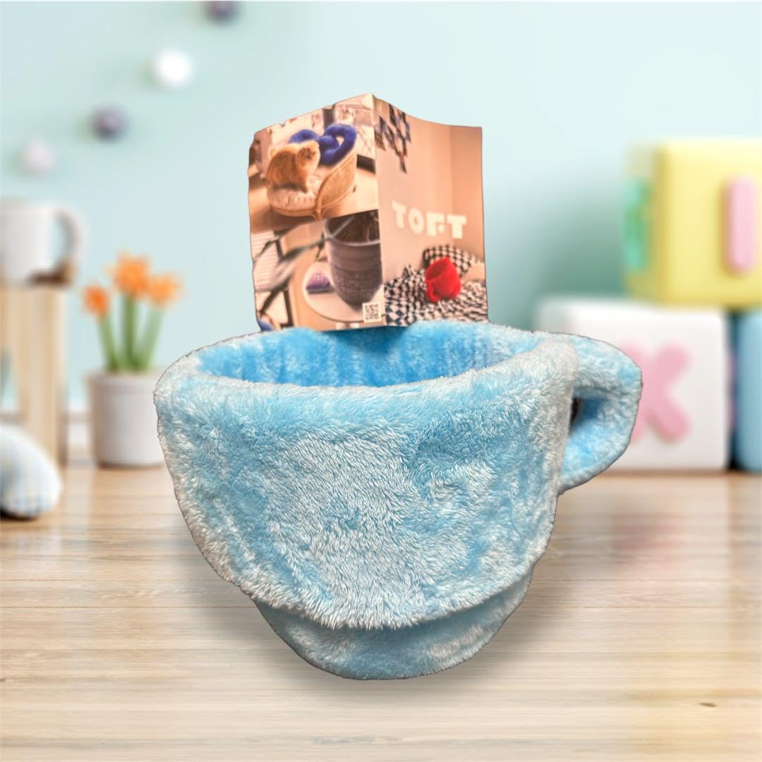 Amazon.co.jp: TOFT マグカップ ぬいぐるみ 水色 : Home & Kitchen