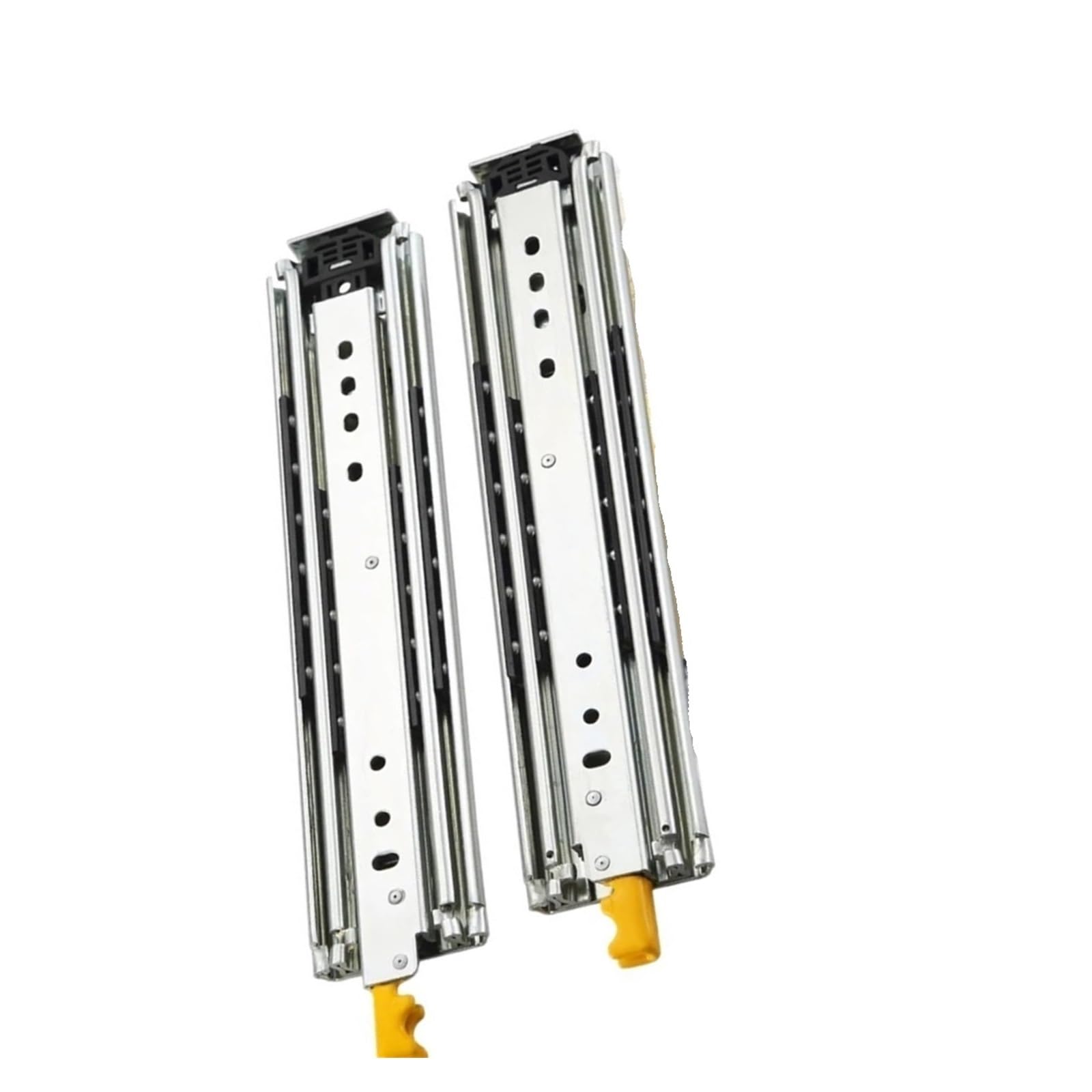 Drawer Slides，1pair Heavy Duty Slide with Lock 12-60 Inch Fully Extended Furniture Hardware Rail(58inch 1450mm)(18inch 450mm)