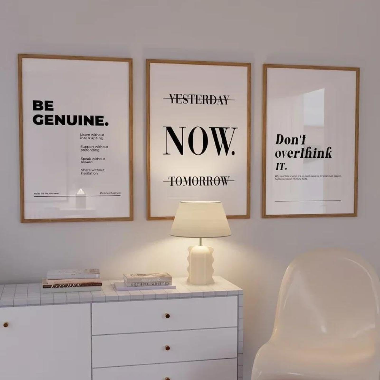 Baibexing Minimalist Motivation Focus Hard Work Inspiring Entrepreneur Quotes Wall Art Canvas Painting Posters For Office Room Home Decor 30X40Cmx3Pcs Unframed
