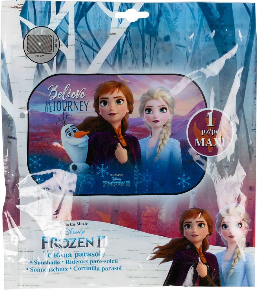 Tendina parasole auto Frozen Disney Anna Elsa 60x40 cm pieghevole protezione solare bambine