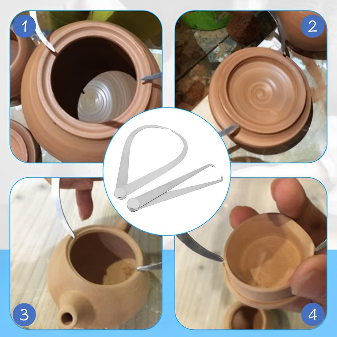 Calibri Per Metallo In Acciaio Inox - Set 2 PZ Interno/Esterno Per Lavorazione - Foto 4