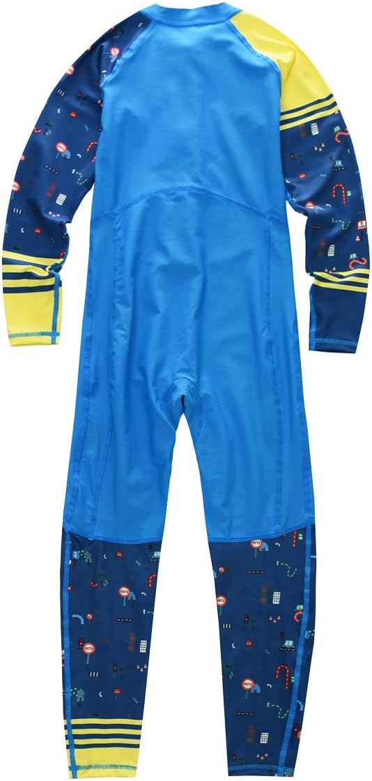 Hiheart Boys Girls Full Body Rash Guard Bathing Suit Sun Protection Front Zip Up One Piece Sunsuit