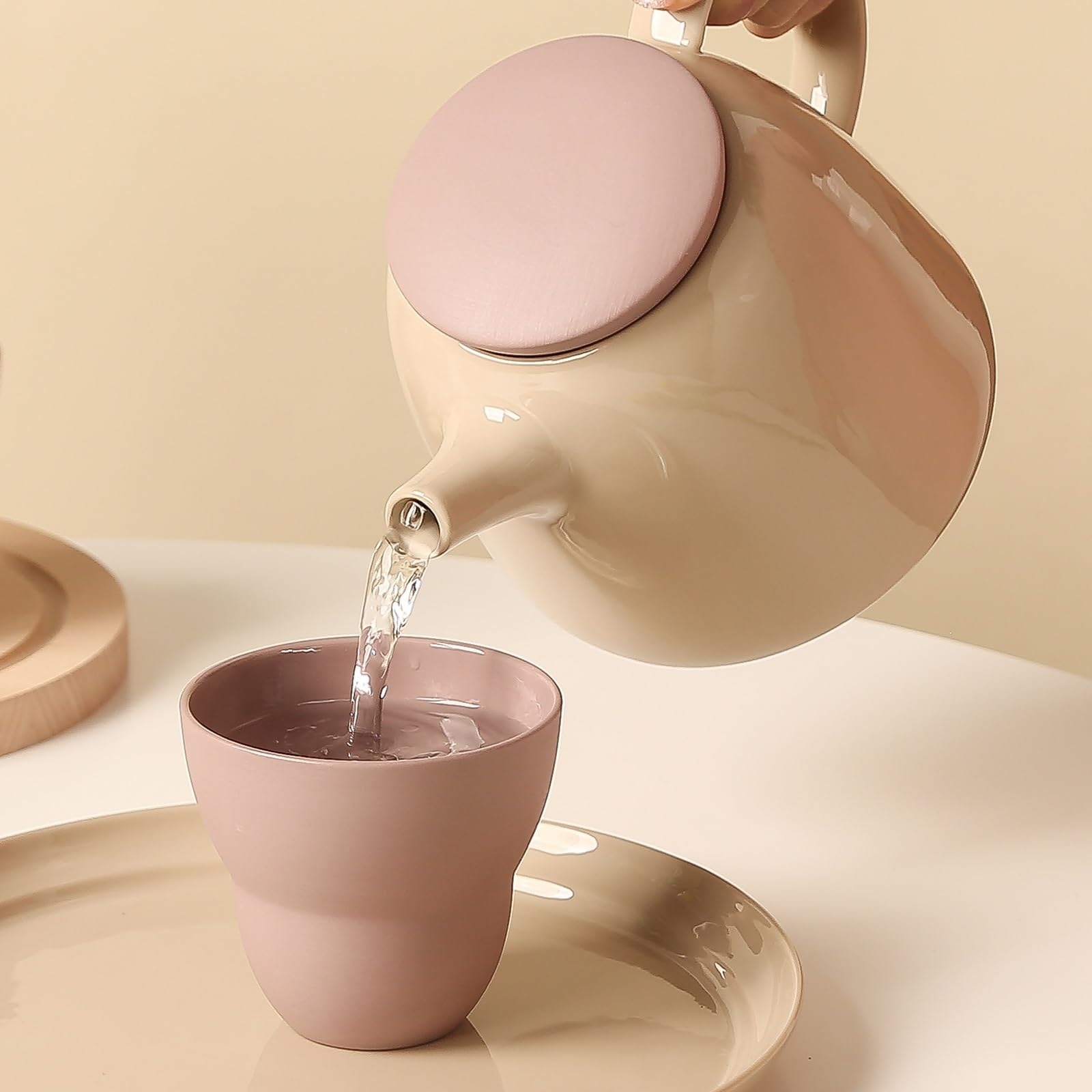Karafka na wodę kreatywny ceramiczny zestaw filiżanek do kawy domowy kubek na wodę popołudniowa herbata zestaw do herbaty pudełko na prezent dzbanki na wodę