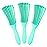 Detangling Brush for Afro American/African Women\'s Textured 3a to 4c Kinky Wavy/Curly/Coily Hair - Scalp Massaging Comb for Wet/Dry/Oily/Thick/Long Hair (3 pcs, 3-Green)
