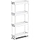 SPACEKEEPER Slim Rolling Storage Cart 4 Tier Bathroom Organizer Mobile Shelving Unit Utility Cart Tower Rack for Kitchen Laun