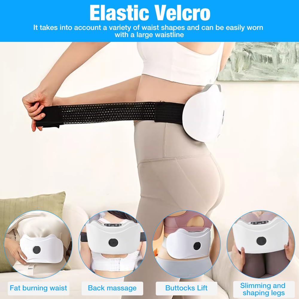 Instrument Électrique De Pétrissage du Ventre, Masseur Abdominal électrique sans, Masseur D'estomac Abdominal, pour brûler Les Graisses et la Digestion, pour Abdominaux, Dos, Cou Et J