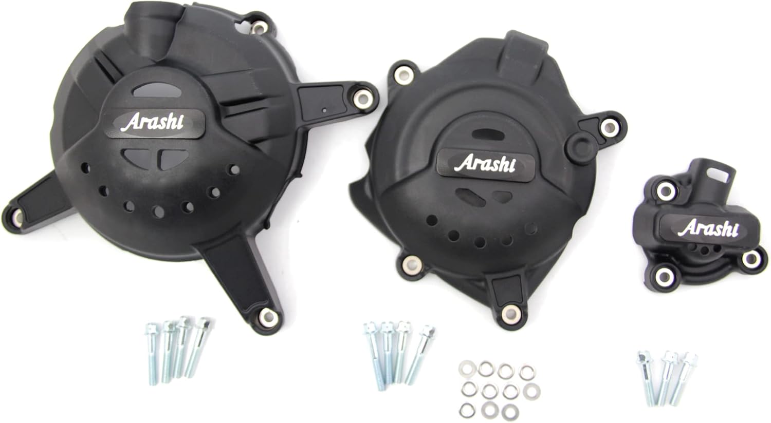 Arashi Carbon Fiber + Nylon Engine Guard Case Protector Cover for Yamaha YZF R3 2015-2016, Motorcycle Accessories Parts