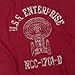 Popfunk Star Trek USS Enterprise Distressed Retro T Shirt (X-Large) Cardinal [Apparel]
