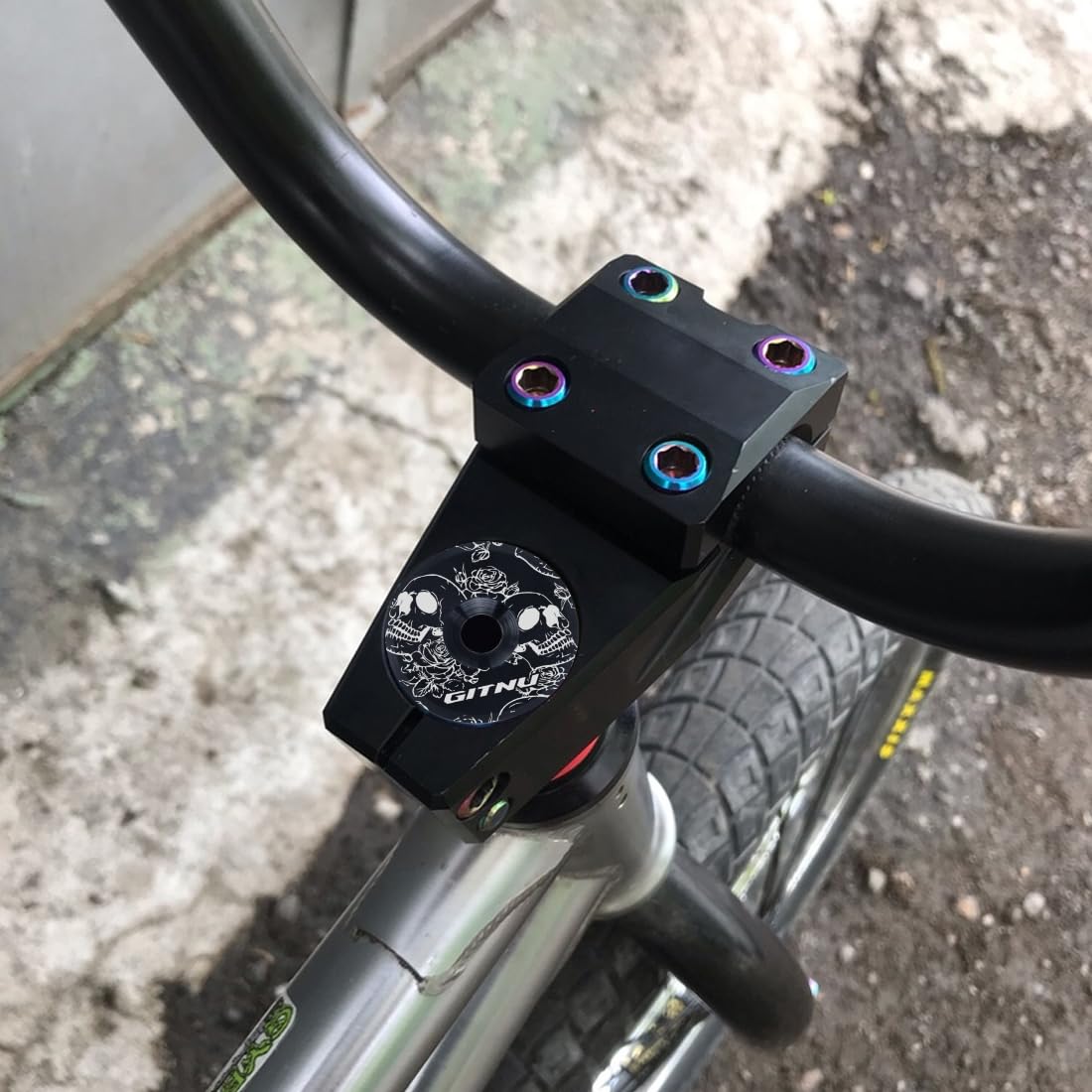 (1 pz Copricuffia per Bicicletta, Copertura Anteriore Impermeabile per Bicicletta, Copertura Superiore per Mountain Bike in Alluminio, Accessori per Mountain Bike e Bici da Strada