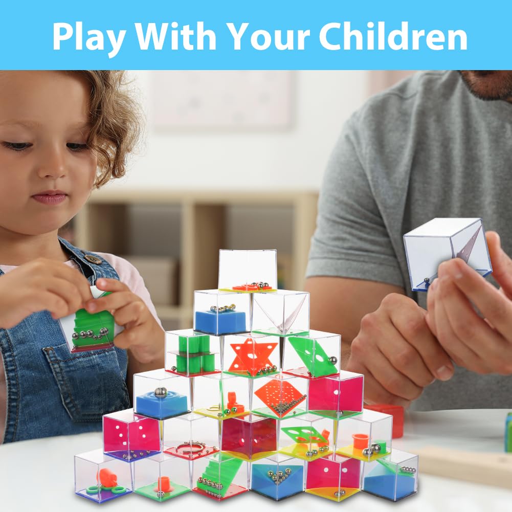 OSDUE 24 Sztuki Mini Puzzle Gry - Różne Poziomy Gier Jigsaw i Zręcznościowych