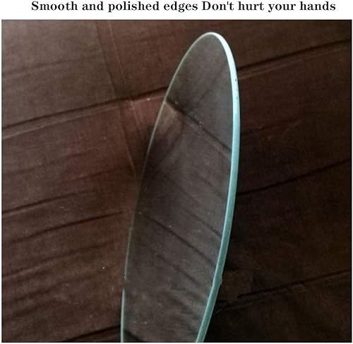 Miniatura 3 de Y&J Espejo de pared ovalado para sala de estar, espejo sin marco, simplicidad moderna, para baño, dormitorio, pasillo, maquillaje, colgar horizontal