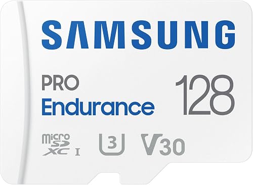 Samsung PRO Endurance 128GB microSDXC UHS-I U3 100MB/s Video Monitoring Memory Card with Adapter (MB-MJ128KA)