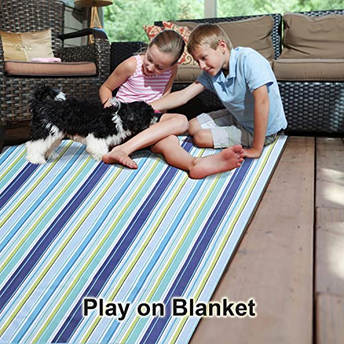 Beach Blanket Extra Large Picnic Blankets Sandproof Waterproof Outdoor Indoor Blanket Lightweight Handy Mat Portable Beach Mat for Camping Hiking Travel Park Grass - Image 3
